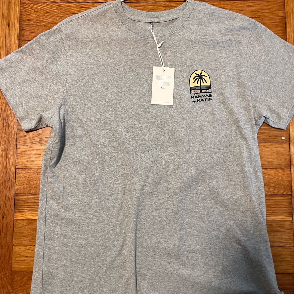 Katin Heather Gray Short Sleeve Crewneck Tee with Palm Logo